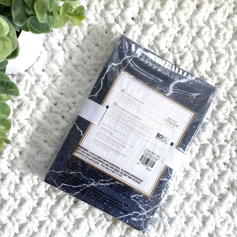 NWT 1x Pottery Barn Storm Glow-in-the-Dark Pillow Sham (Blue)